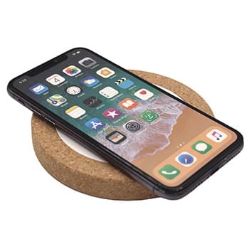 iBevel Plus 15W Wireless Charger With Cork Trim